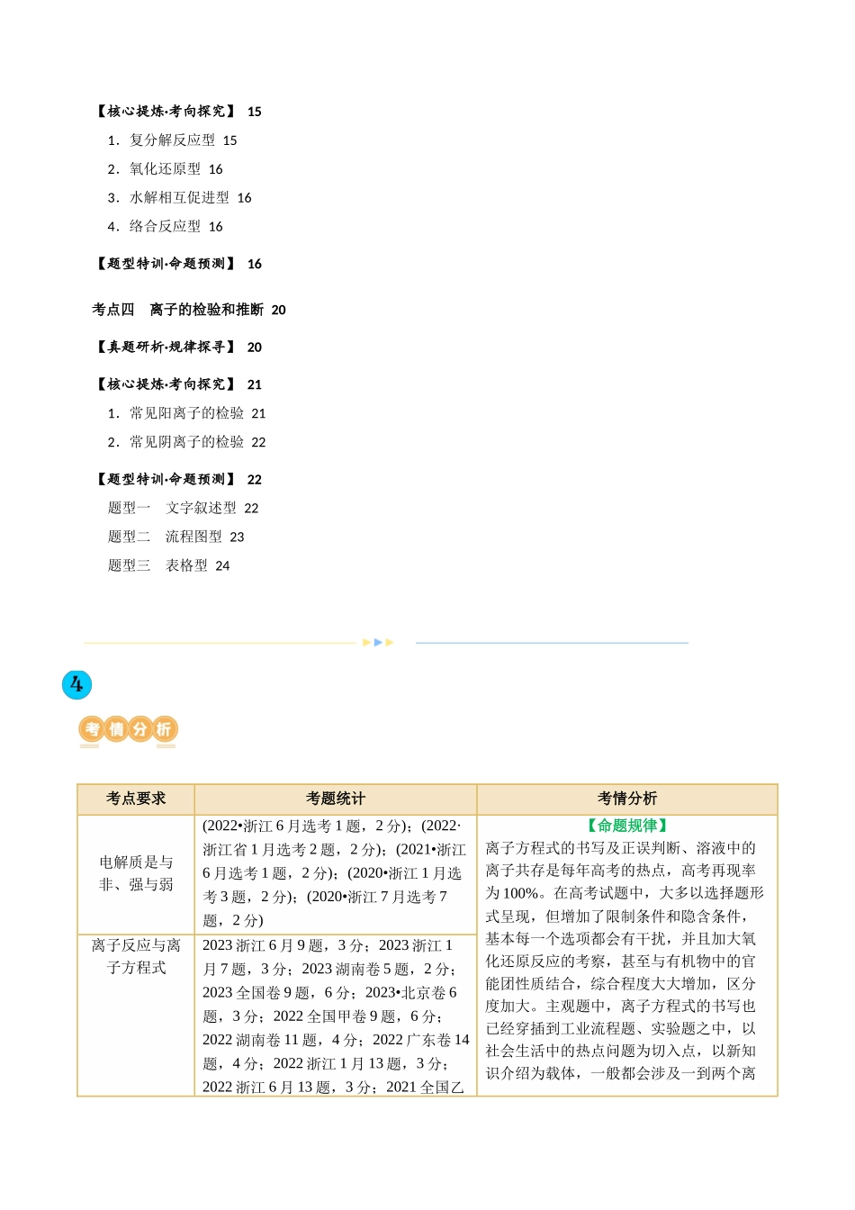 专题03 离子反应(讲义)(原卷版)-高考化学二轮复习讲练测.docx_第2页