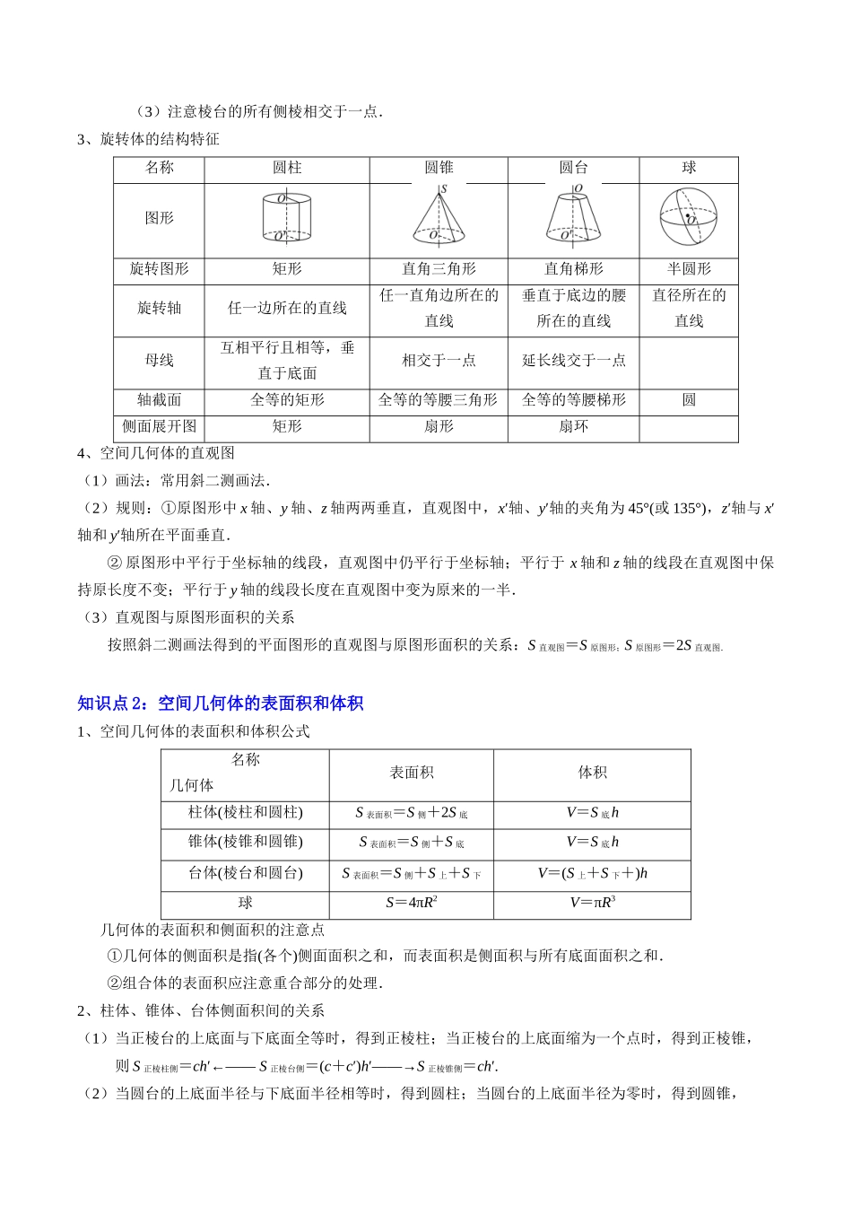 专题04 立体几何初步（思维导图+知识串讲+18题型+过关检测）（解析版）.docx_第3页