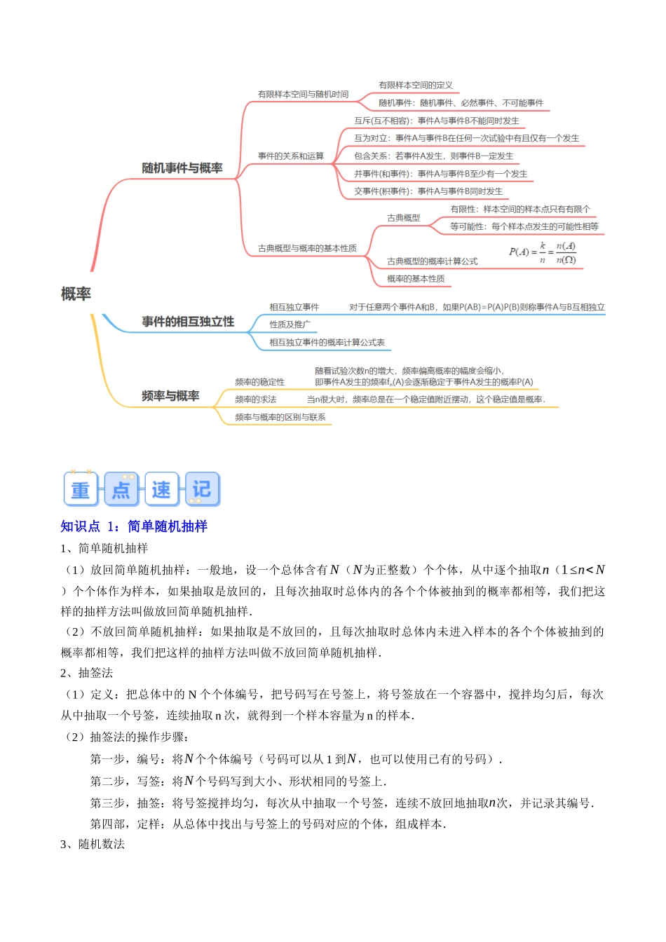专题05 概率与统计（思维导图+知识串讲+12题型+过关检测）（解析版）.docx_第2页
