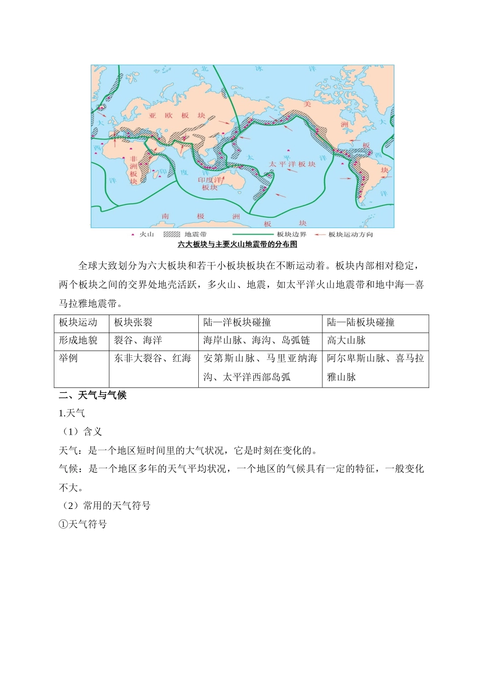 2025年中考地理考前速记清单：世界地理概况(1).docx_第3页