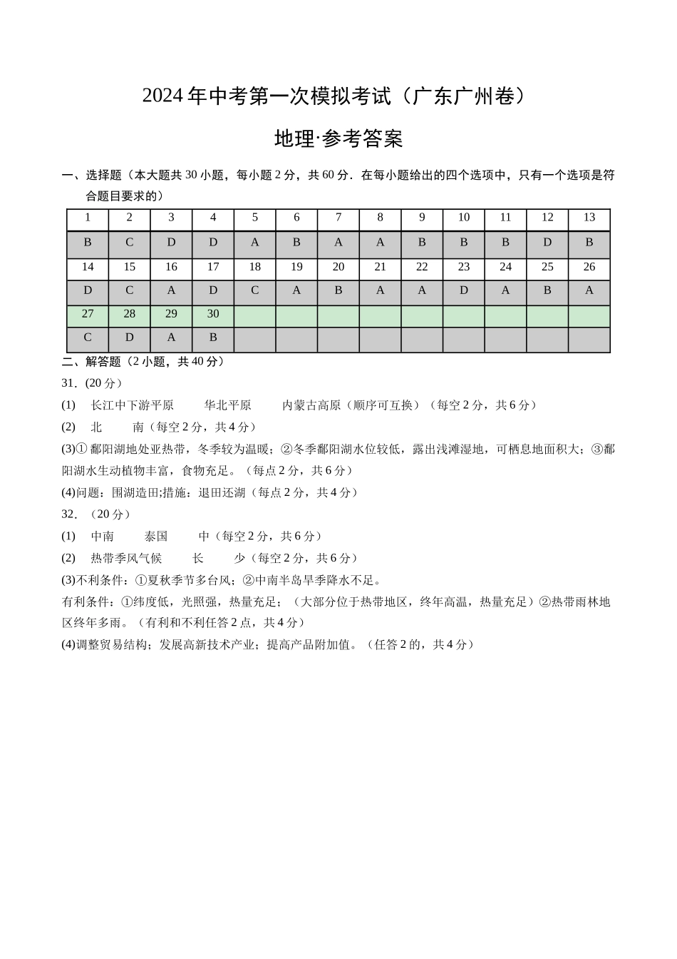 地理（广东广州）（参考答案及评分标准）(1).docx_第1页
