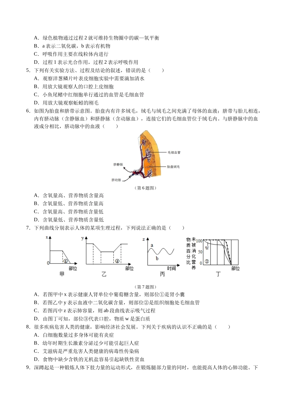 生物（吉林卷）（考试版A4）(1).docx_第2页