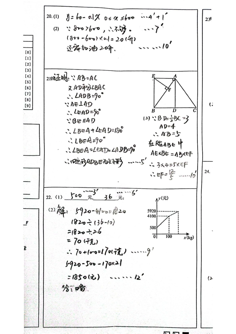 江苏南通田家炳初级中学2024-2025学年八年级下学期3月考数学答案.pdf_第2页