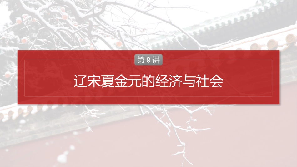 2025历史步步高大一轮复习讲义板块一　第四单元　第9讲　辽宋夏金元的经济与社会.pptx_第2页