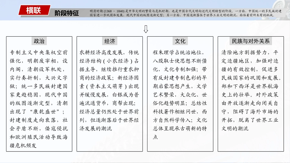 2025历史步步高大一轮复习讲义板块一　第五单元　第11讲　明清时期的政治.pptx_第3页