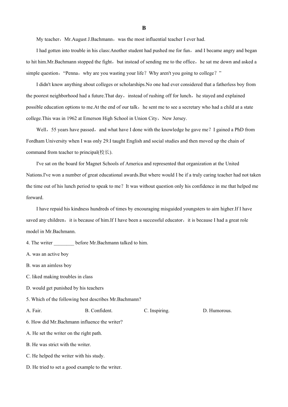 广东省茂名市化州市2024-2025学年高一上学期11月期中英语试题含解析.pdf_第3页