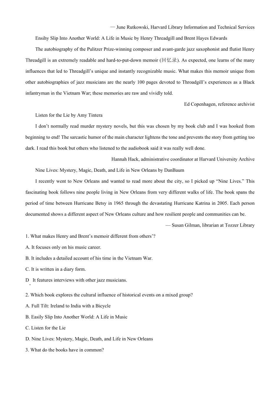 湖北省鄂东南省级示范高中教育教学改革联盟学校起点考试2024-2025学年高一上学期开学考试英语试题.pdf_第3页