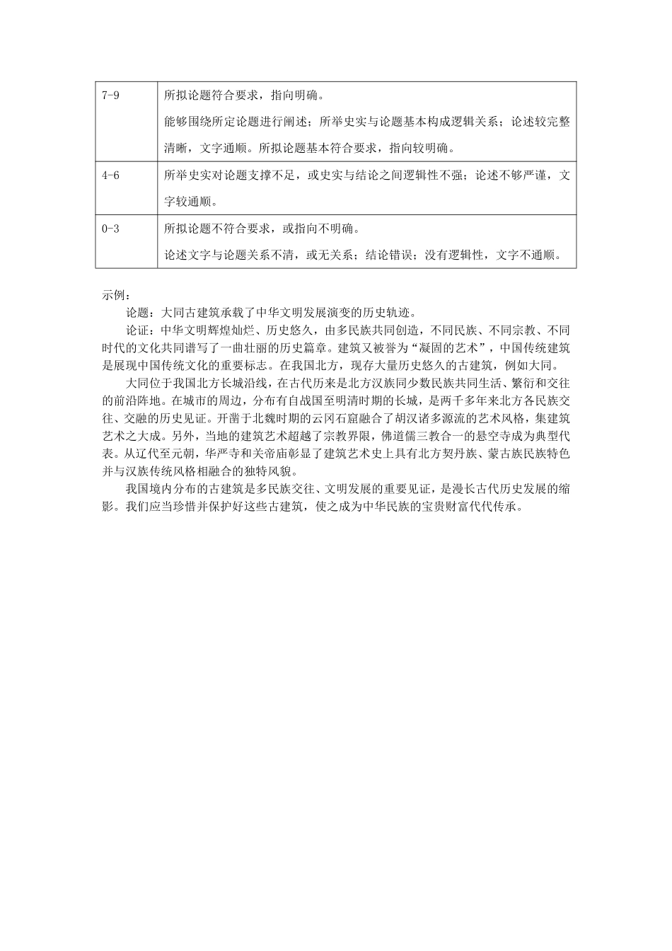 山西省大同市2024-2025学年高一上学期11月期中考试历史答案.pdf_第2页