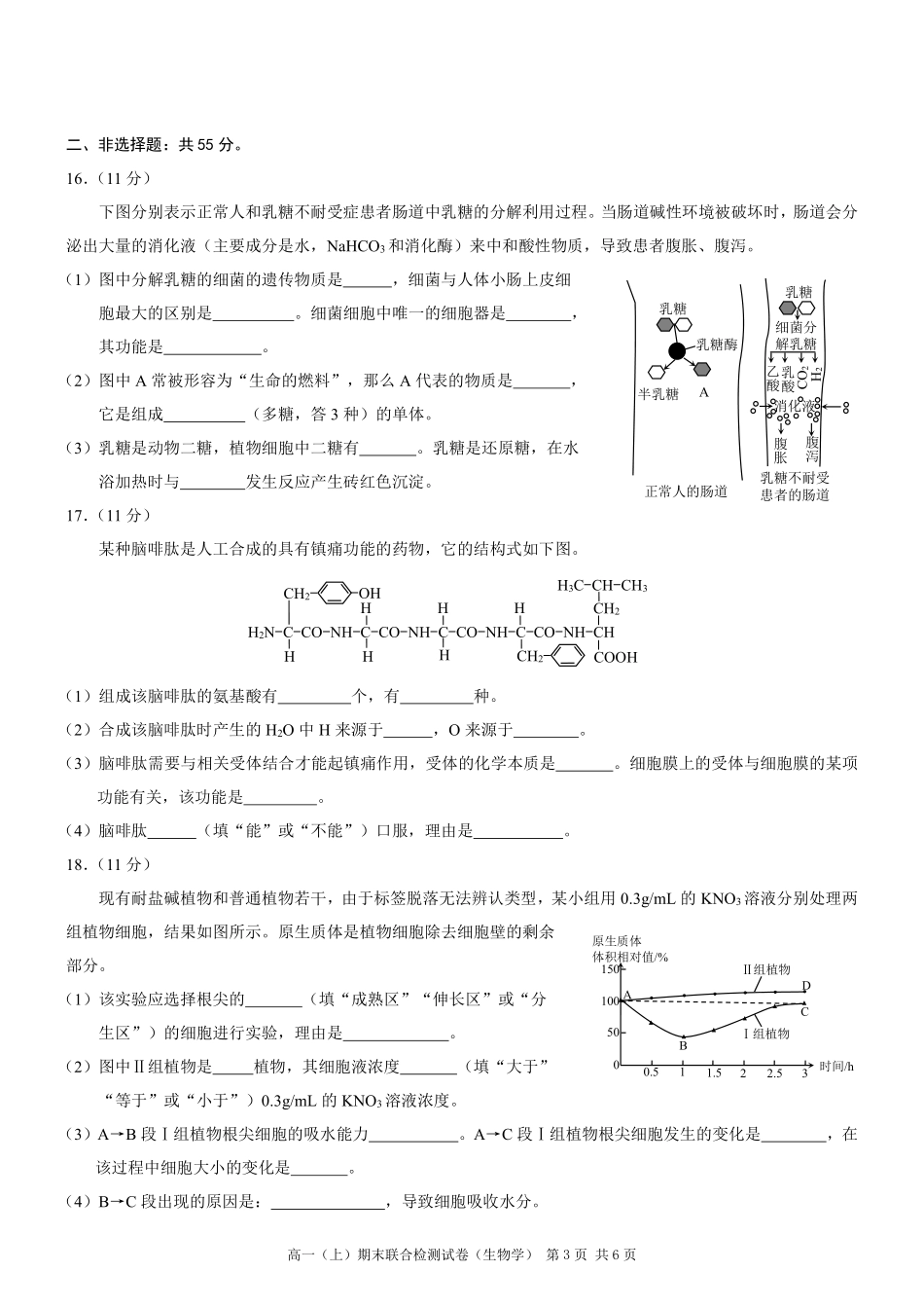 重庆高一期末考试生物.pdf_第3页