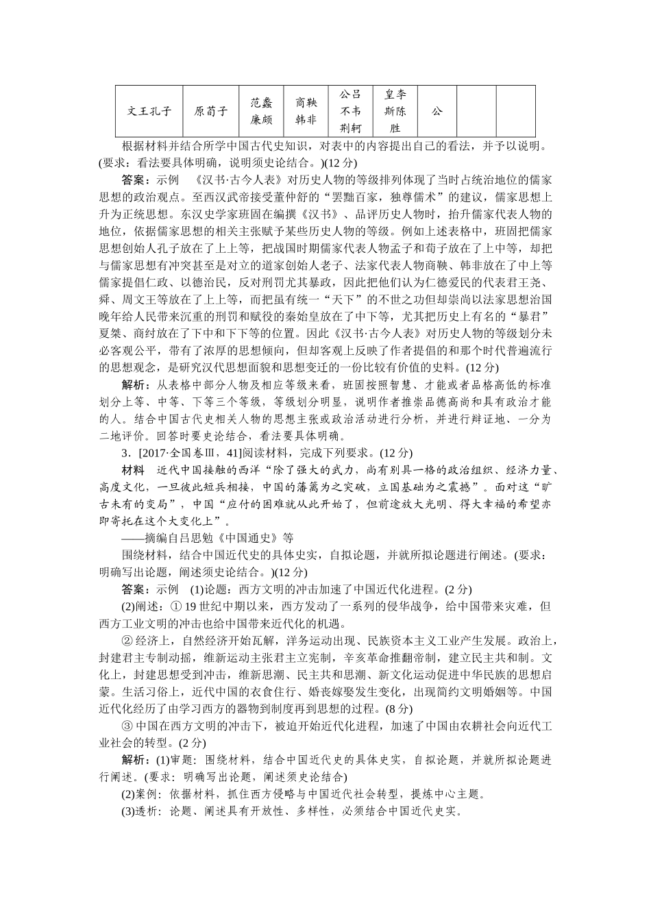 高三历史二轮专项分层特训卷-真题对练 18.doc_第2页