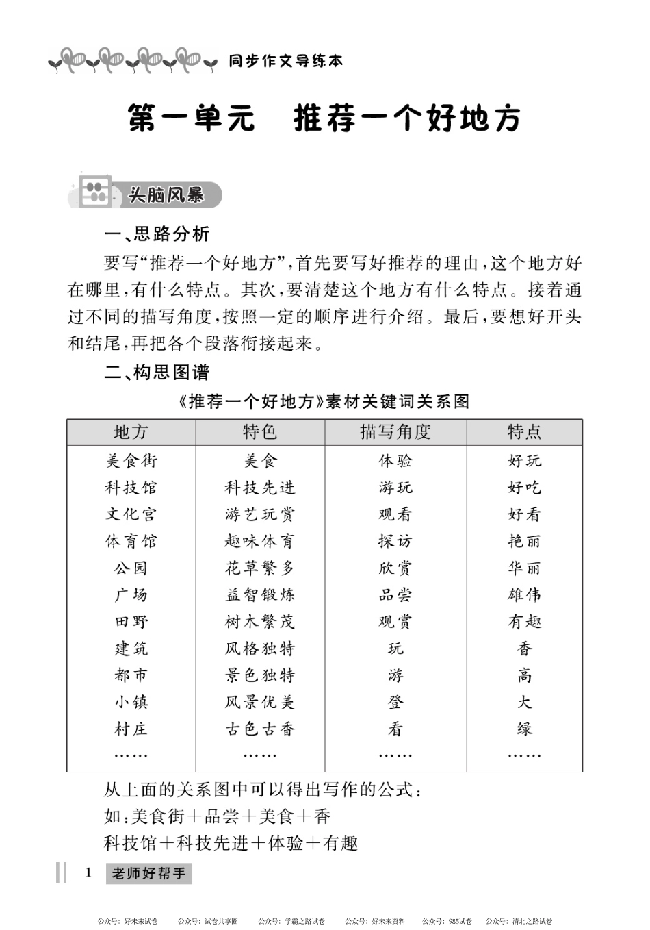 《A+优化作业本-规范写字看图写话》小学语文4年级上册（书法临摹）.pdf_第1页
