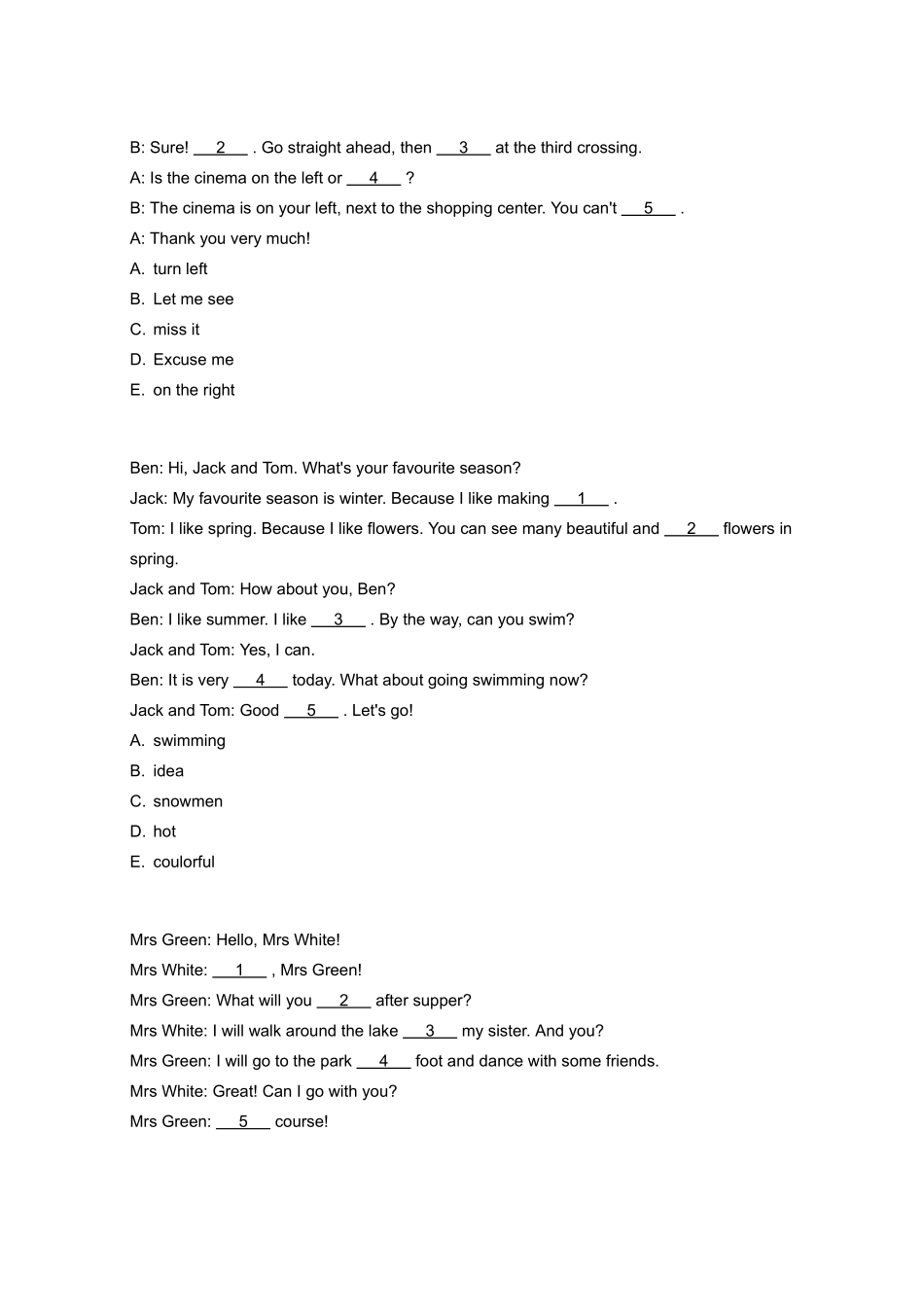 2018_2019学年广东广州白云区五年级下学期期末英语试卷.pdf_第3页