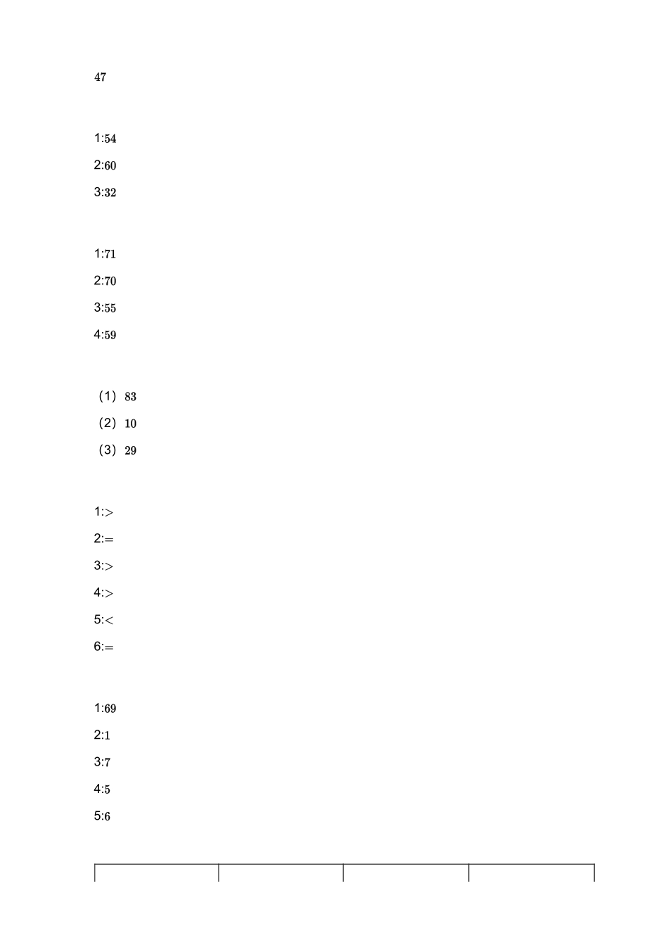 2018_2019学年广东广州天河区一年级下学期期末数学试卷【答案】.pdf_第2页