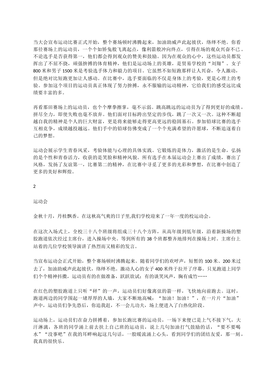 描写运动会（附范文）-小学作文素材.docx_第3页