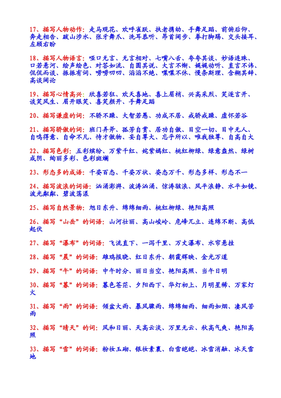 小学作文素材--成语分类大全-小学作文素材.doc_第2页