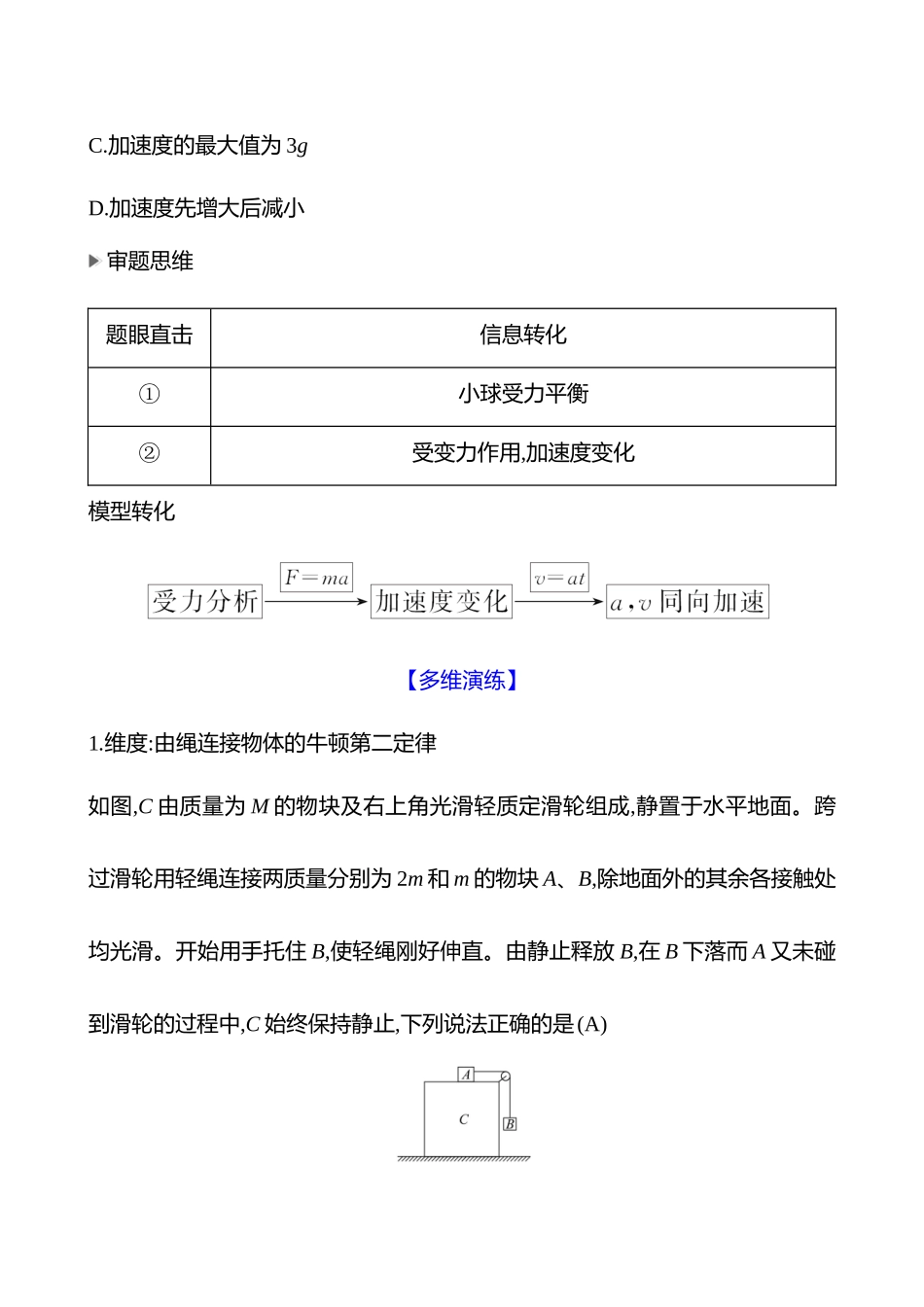 2025高考冲刺答题技巧预测物理-热点2 　牛顿运动定律的应用.docx_第2页