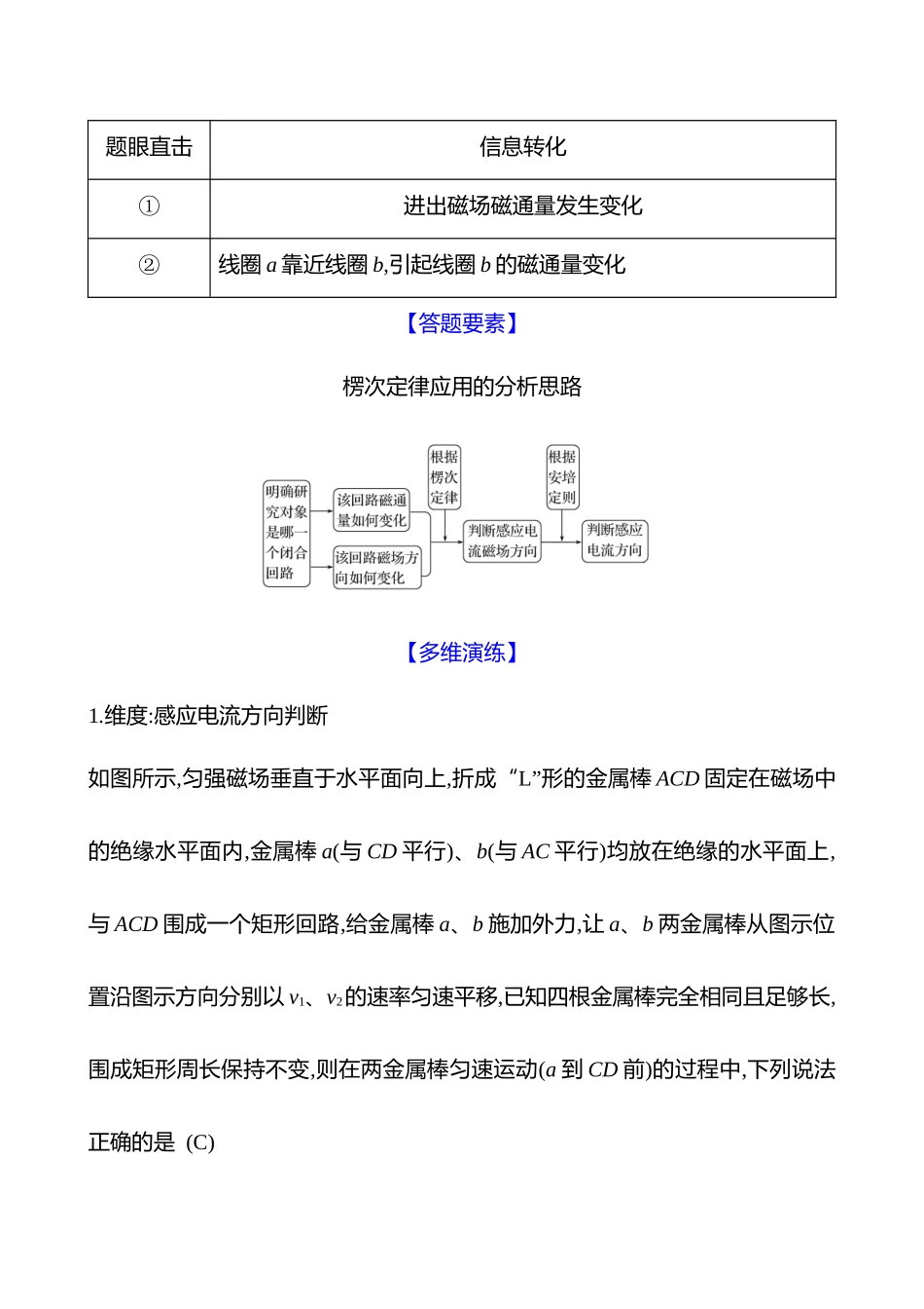 2025高考冲刺答题技巧预测物理-热点9 　电磁感应的应用.docx_第2页