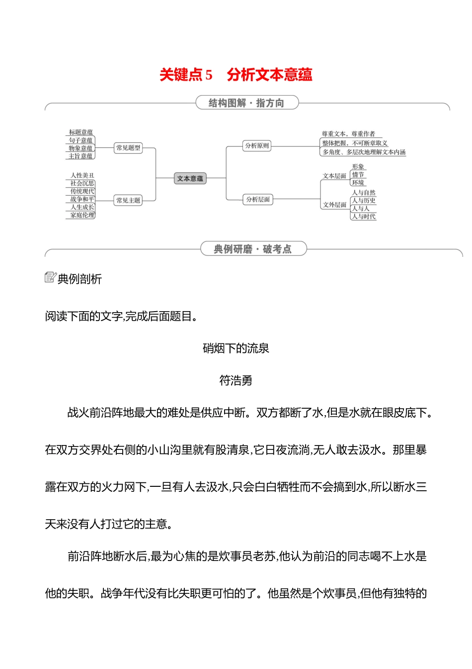 2025高考冲刺答题技巧预测语文-第二部分　关键点5 　分析文本意蕴.docx_第1页