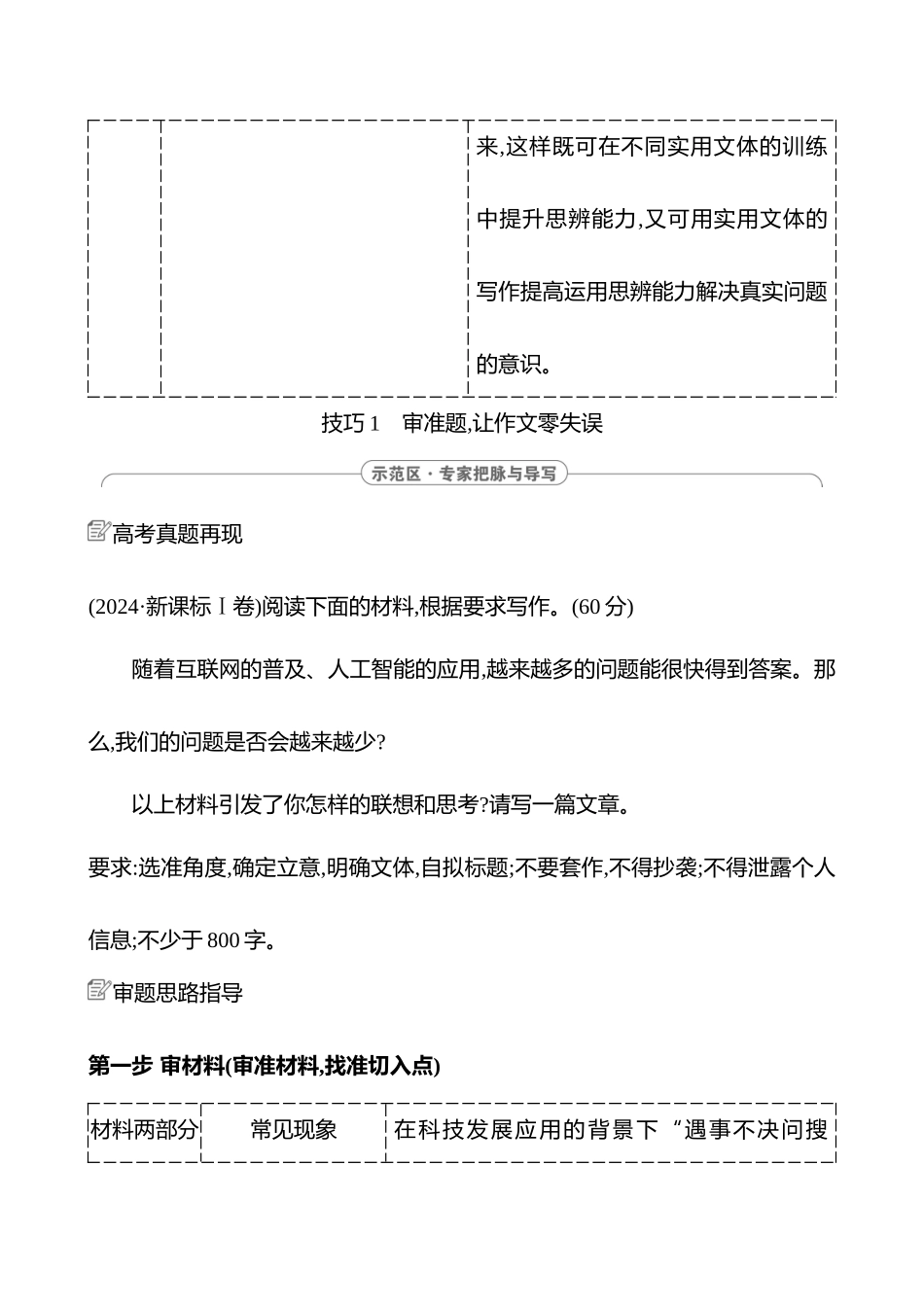 2025高考冲刺答题技巧预测语文-第七部分　技巧1 　审准题,让作文零失误.docx_第3页