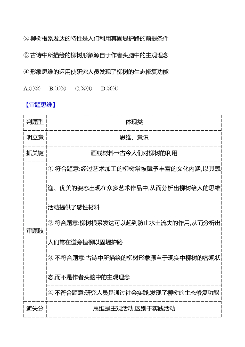 2025高考冲刺答题技巧预测政治-热点十四　科学思维与逻辑思维规则.docx_第2页