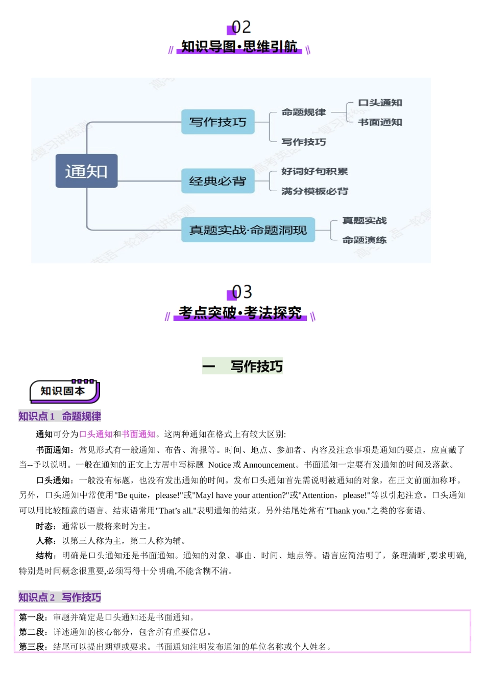 2025年高考英语应用讲义-第05讲 通知（讲义）-（解析版).docx_第2页