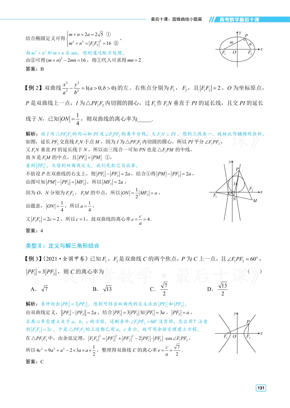 【20250517】最后十课第八课：圆锥曲线小题（方法册）.pdf_第2页