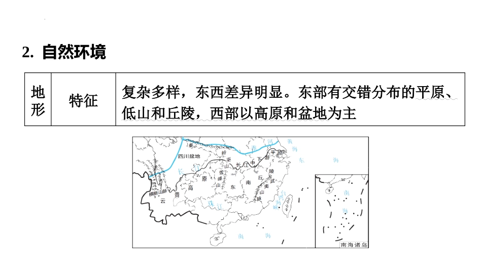 2025年会考地理复习课件 第24课时 南方地区的自然特征与农业+长江三角洲地区(共38张PPT).pptx_第3页