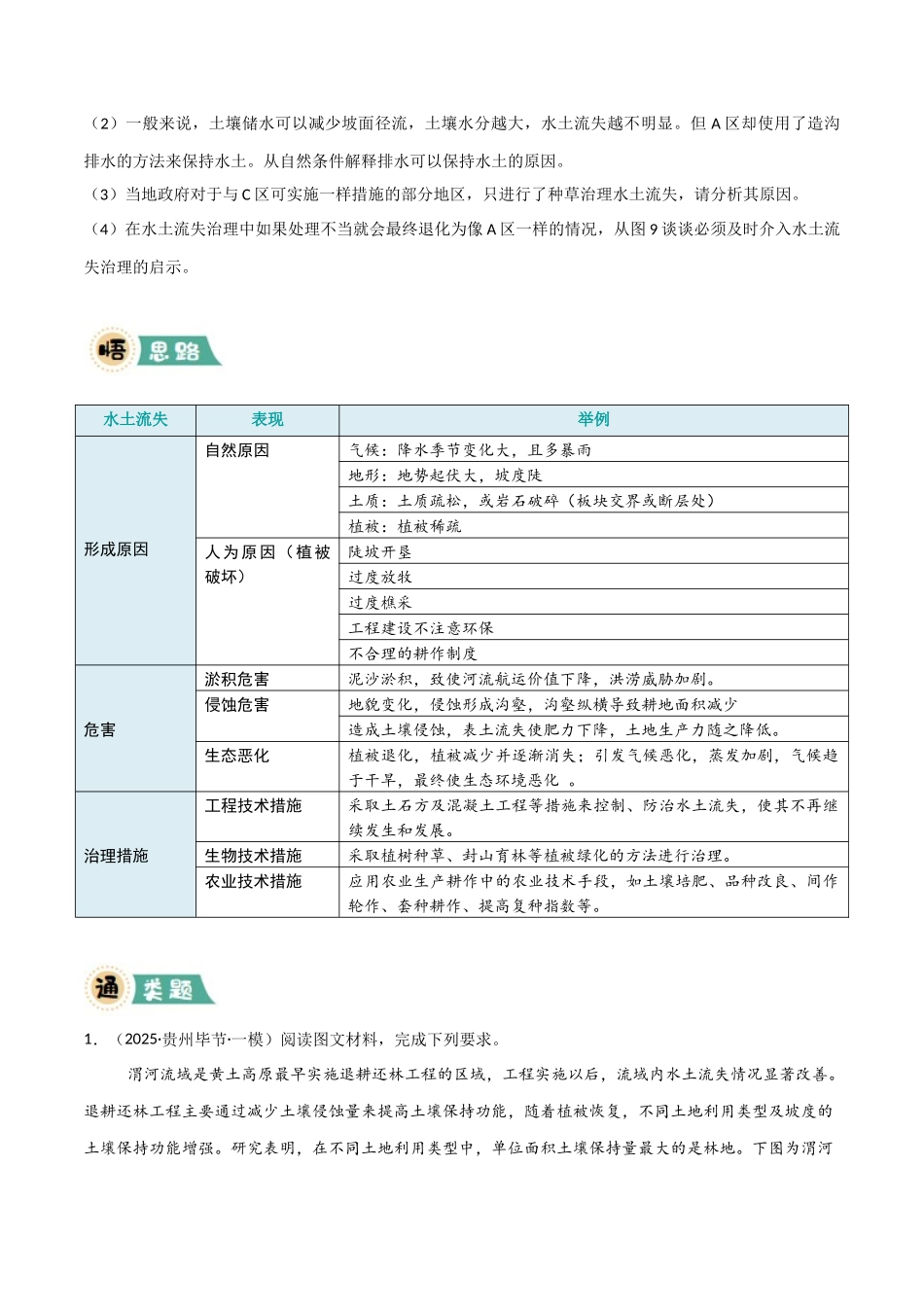 冲刺2025年高考地理大题突破-大题10 区域生态环境（3大热点角度）（原卷版）.docx_第3页