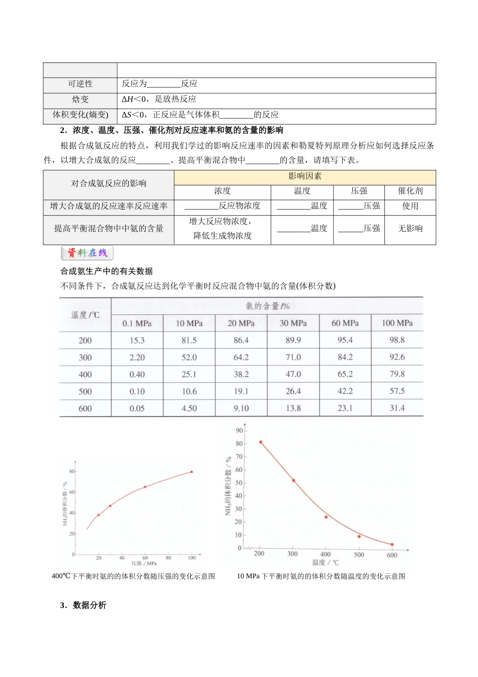 第08讲 化学反应的调控-【学生版】新高二化学暑假衔接（人教版）.docx_第2页
