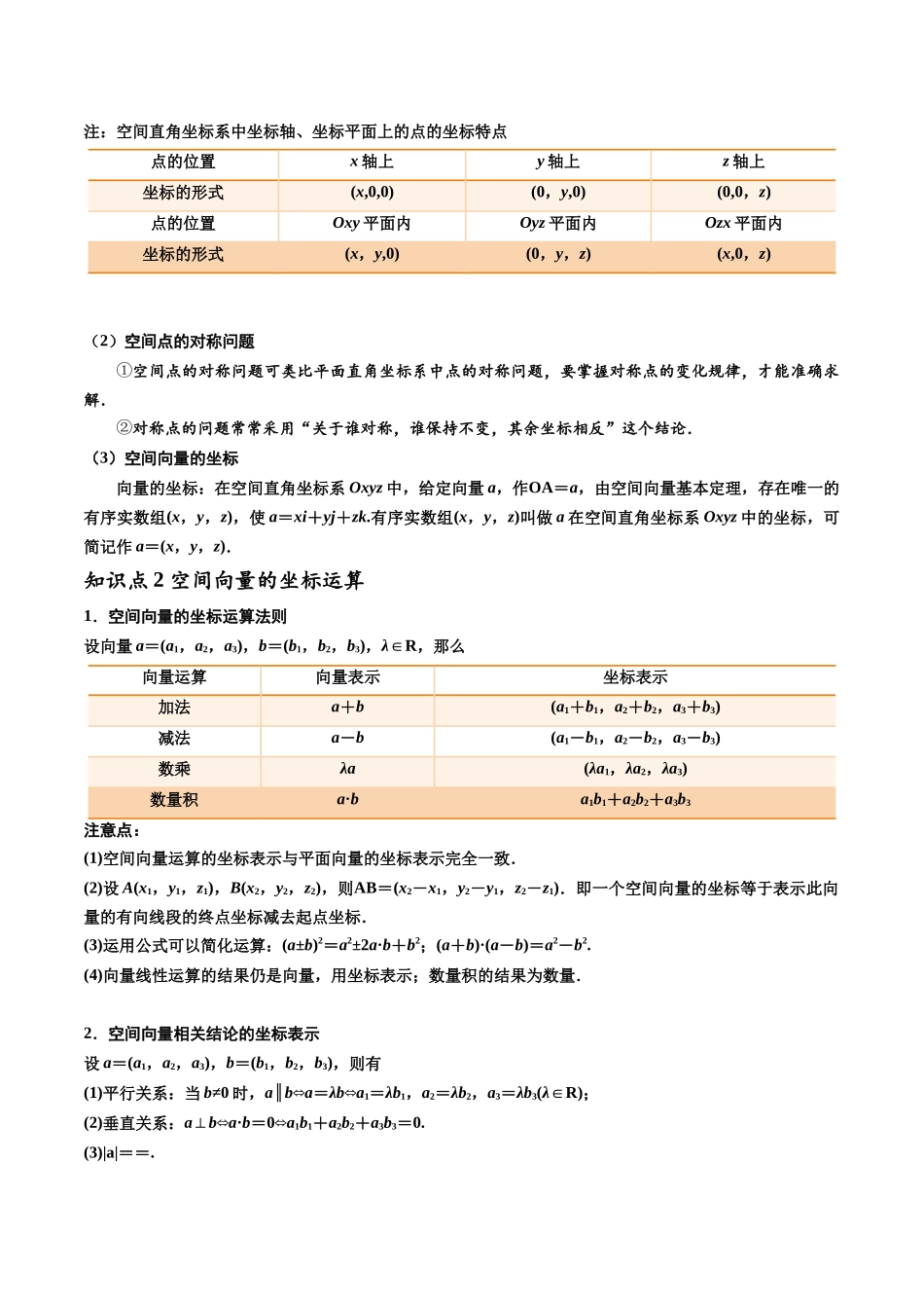 第09讲 空间向量及其运算的坐标表示10种常见考法归类（教师版）-新高二暑假衔接（人教版）.docx_第2页