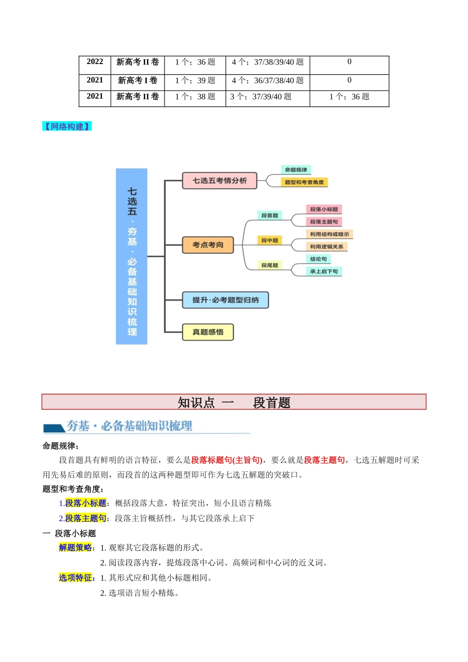 第19讲 七选五（讲义）-2024年高考英语一轮复习讲练测（新教材新高考）（原卷版）.docx_第2页