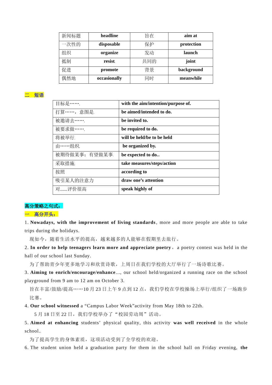 第33讲 应用文写作之新闻报道（讲义）-2024年高考英语一轮复习讲练测（新教材新高考）（解析版）.docx_第3页