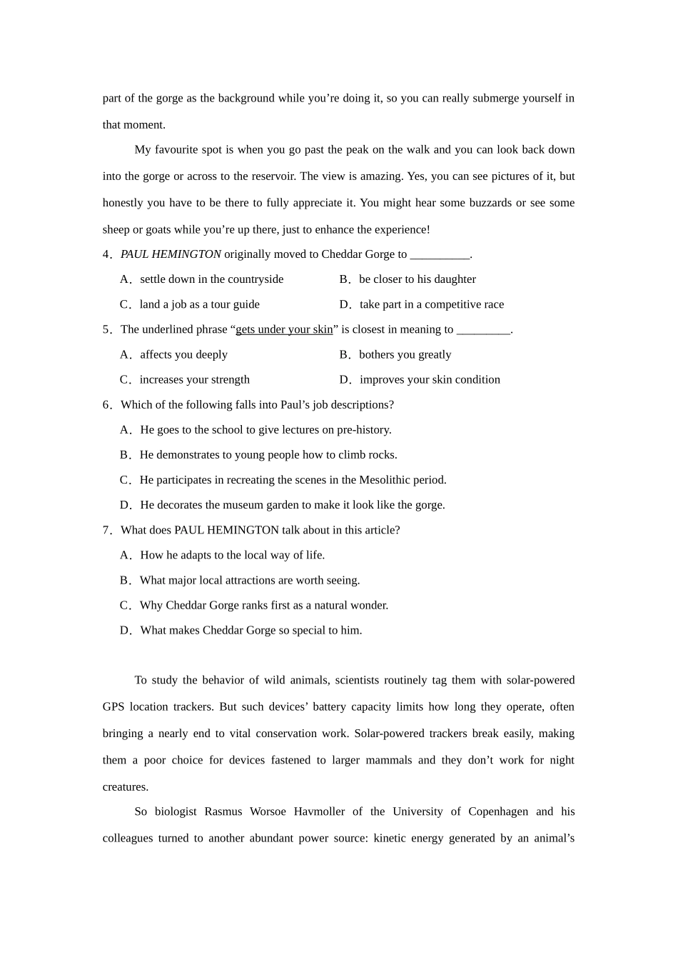 黑龙江省哈尔滨市第三中学2023-2024学年高二下学期期中考试英语试题.docx_第3页