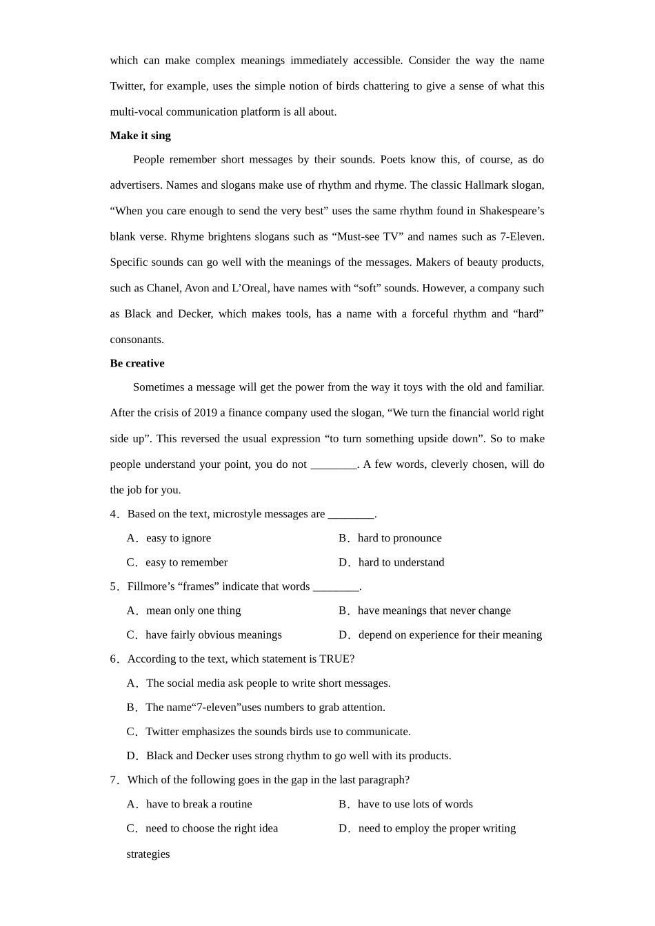 江苏省南京师大附中2023-2024学年高二上学期期末考试英语试卷.docx_第3页