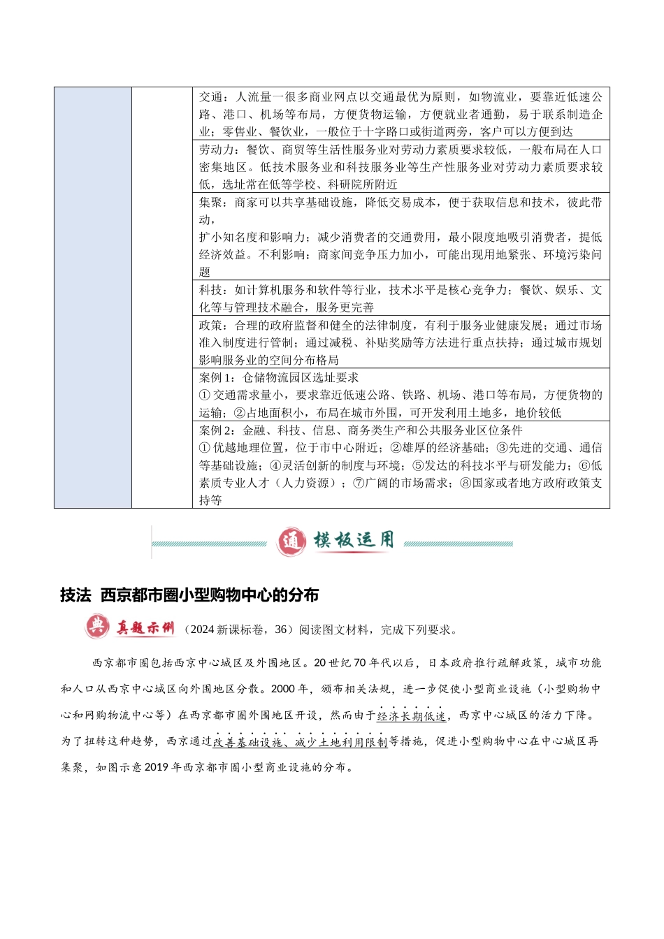 类型08  服务业与交通运输（答题模板）-2025年高考地理答题技巧与模板（学生版）.docx_第3页