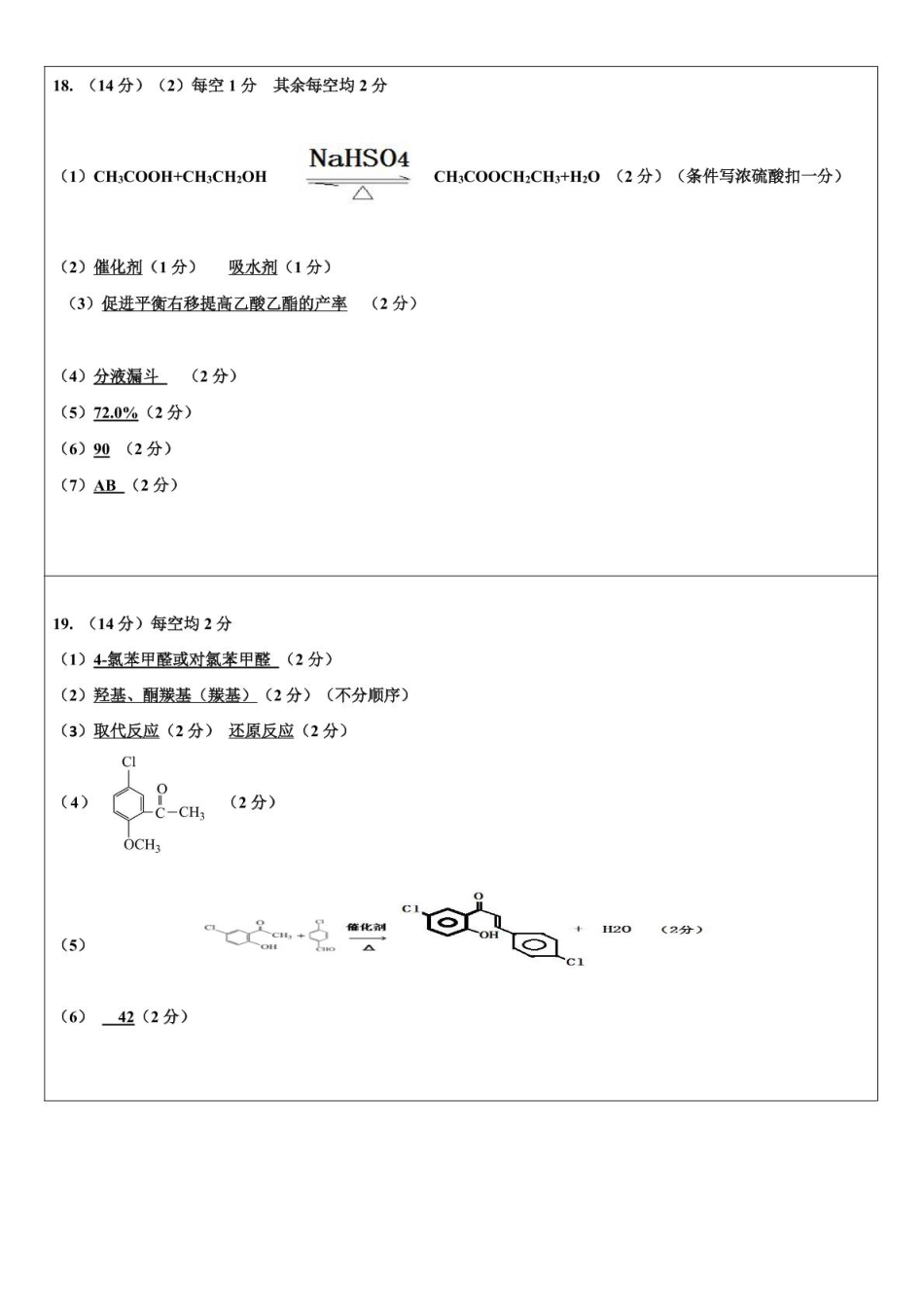 辽宁省沈阳市五校协作体2024-2025学年高二下学期期中考试化学答案.pdf_第2页