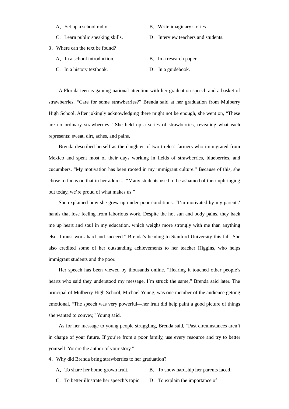 山东省实验中学2023-2024学年高二上学期1月月考英语试题.docx_第2页