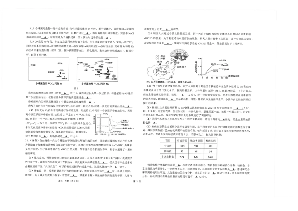 生物试卷【江苏名校】【江苏卷】江苏省海安高级中学2025届高三下学期高考模拟考试试卷（5.28-5.29）.pdf_第3页