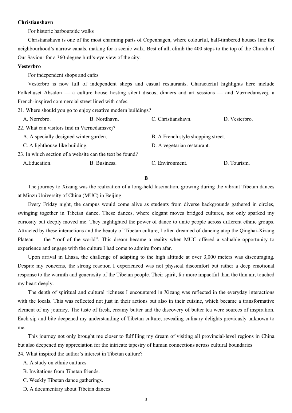 英语试卷【广西卷】广西壮族自治区柳州高中2025届高三下学期高考前适应性练习暨2022级高三阶段性测试十六（5.14-5.16）.pdf_第3页