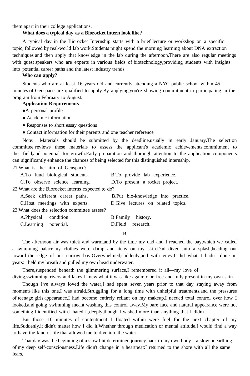 英语试卷【广西卷】广西壮族自治区南宁市第三中学2025届高三毕业班五月第二次适应性测试（南宁三中二模）（5.21-5.23）.docx_第3页