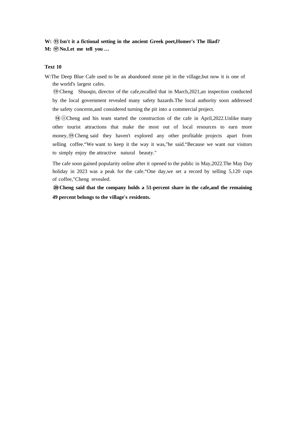 英语试题卷听力原文【安徽卷】安徽省马鞍山二中2025届高三年级高考适应性考试（最后一卷）（5.29-5.30）.docx_第3页