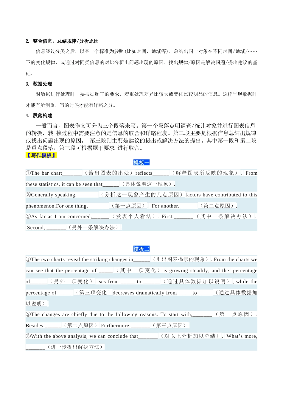 专题09 图画类和图表类（原卷版）-2025年高考英语写作常考题型全面突破.docx_第2页