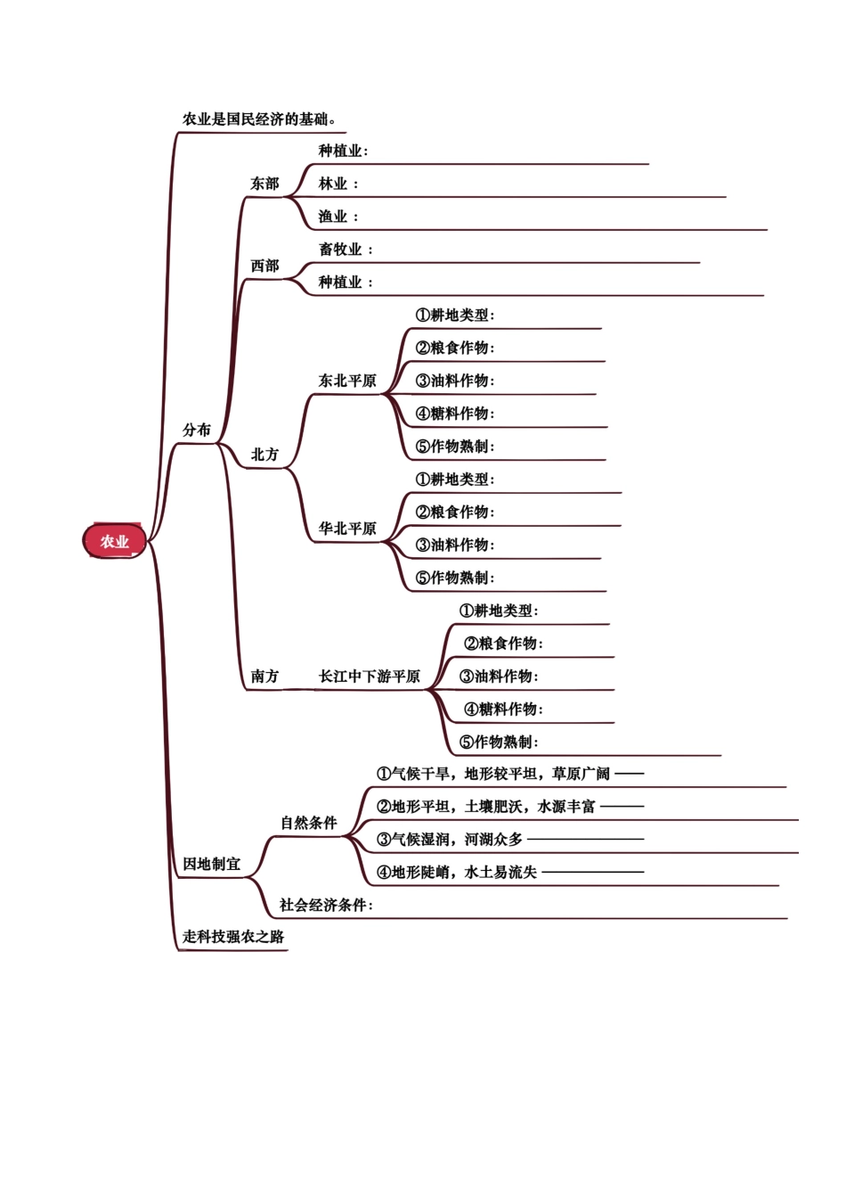 专题11  我国的经济发展-2025年会考地理知识点梳理（挖空版）.docx_第2页