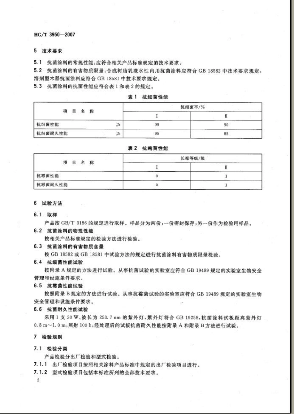 HG／T 3950-2007 抗菌涂料.pdf_第3页