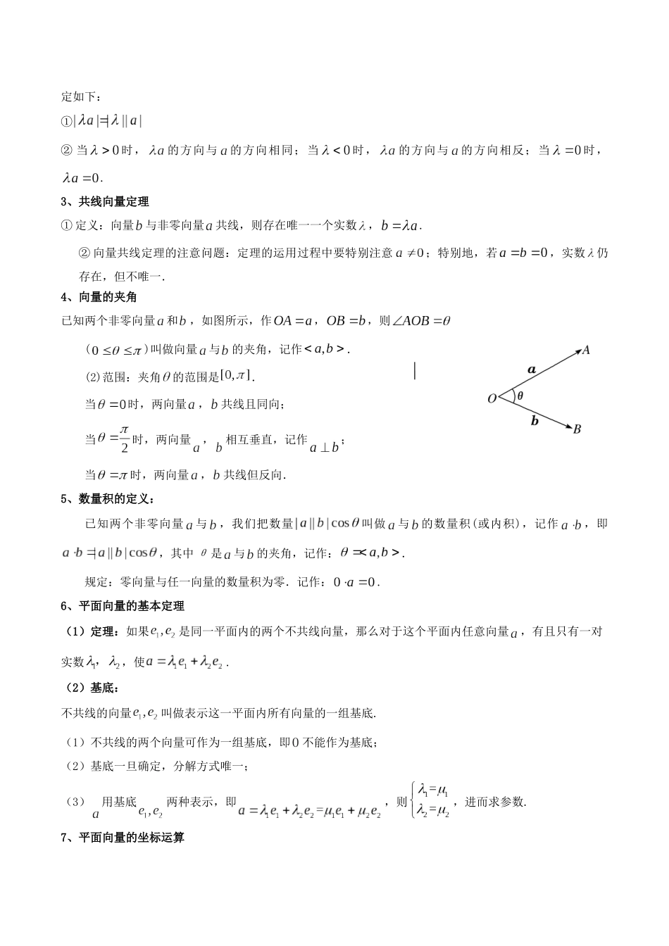 【学考复习】2024年高中数学学业水平考点归纳-06第六章平面向量和复数（解析版）.docx_第3页