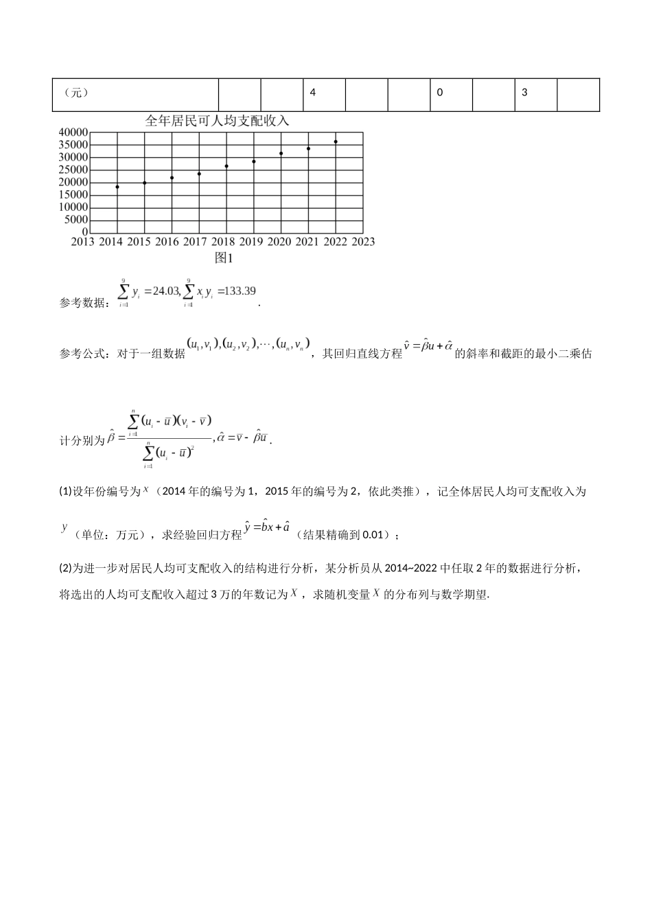 2024人教版高中数学精讲精练选择性必修三-8.2一元线性回归模型及应用（原卷版）.docx_第3页