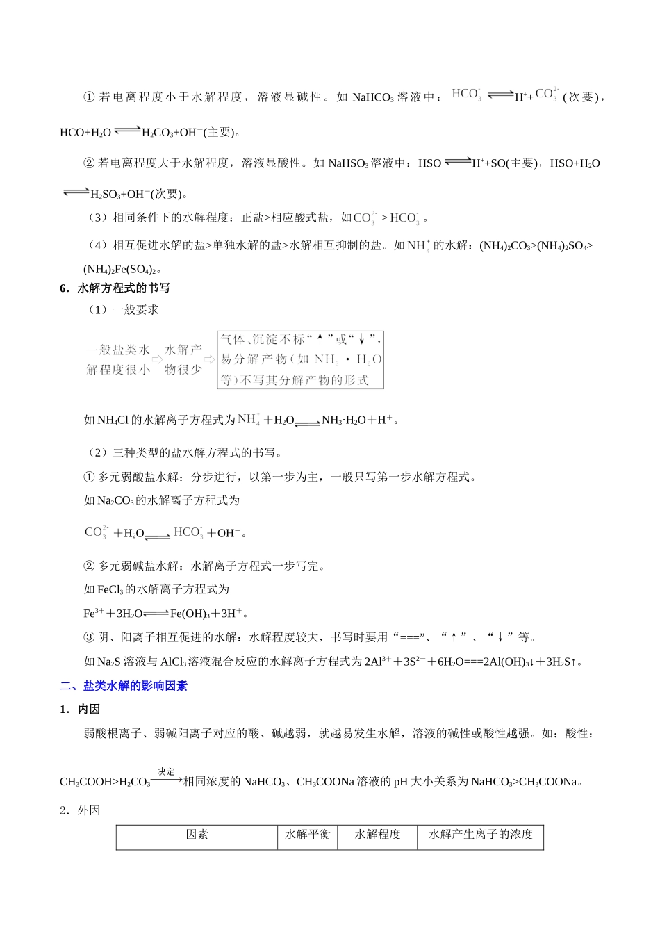 2025年考点一遍过高考化学-考点47盐类的水解.doc_第2页