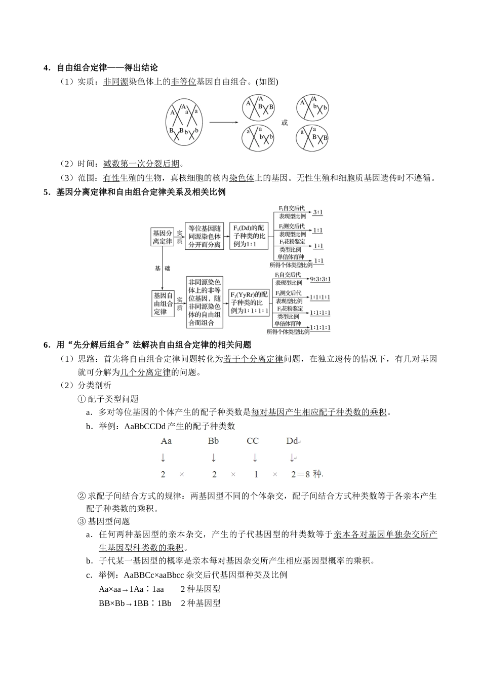 2025年考点一遍过高考生物-考点36基因的自由组合定律.doc_第2页