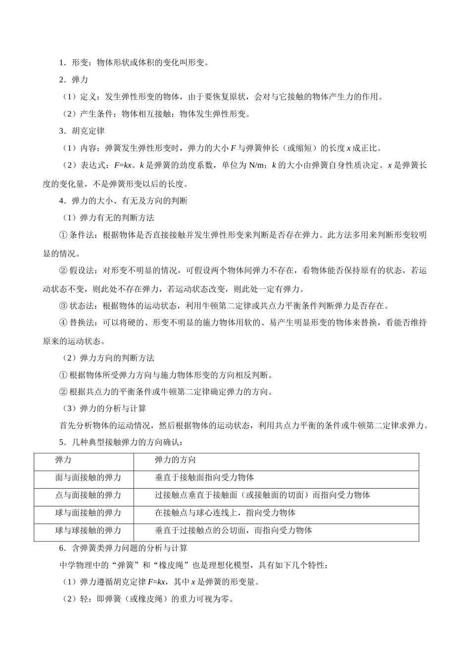 2025年考点一遍过高考物理学-考点05力的概念及常见的三种力.doc_第2页