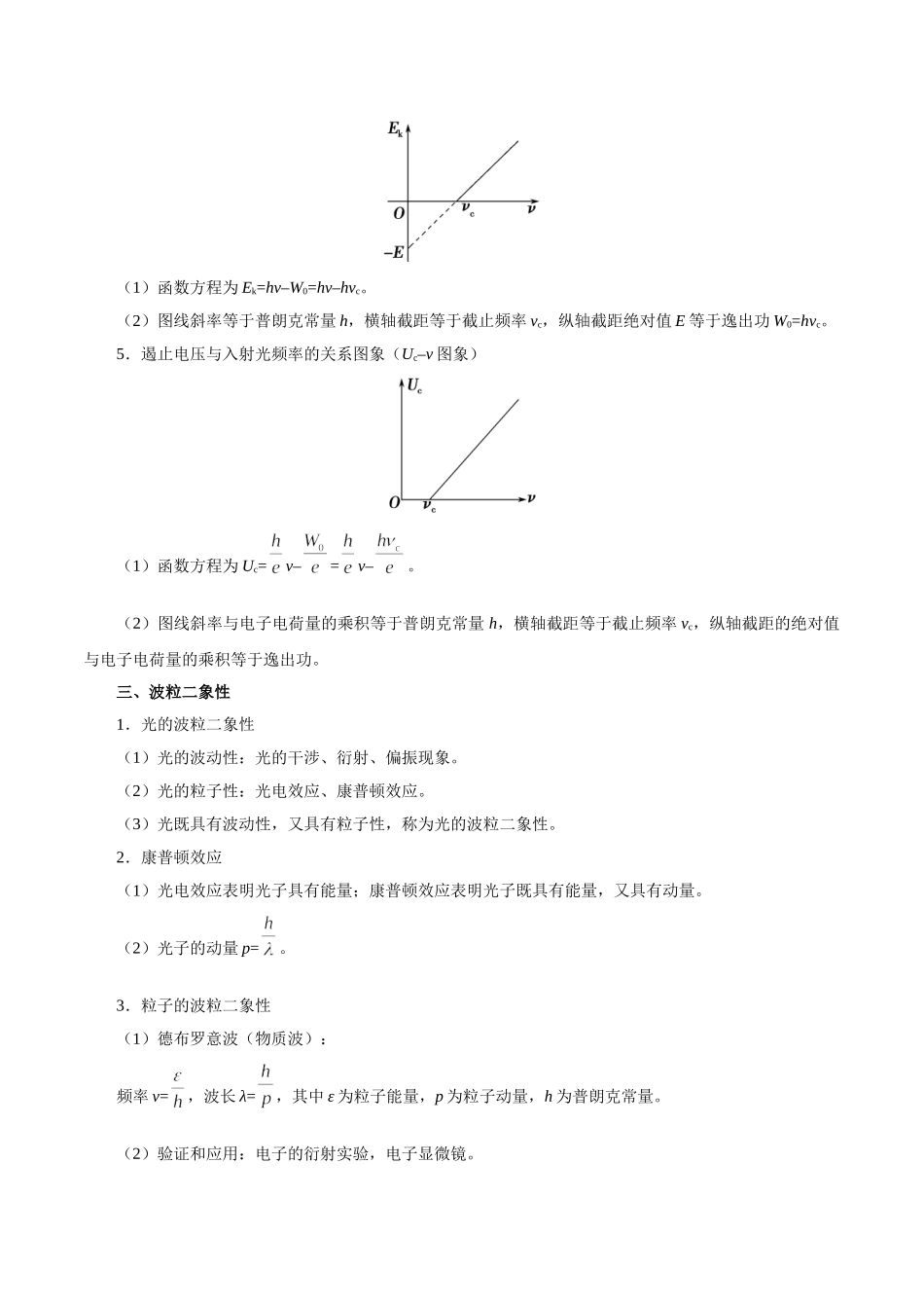 2025年考点一遍过高考物理学-考点56波粒二象性光电效应.doc_第2页